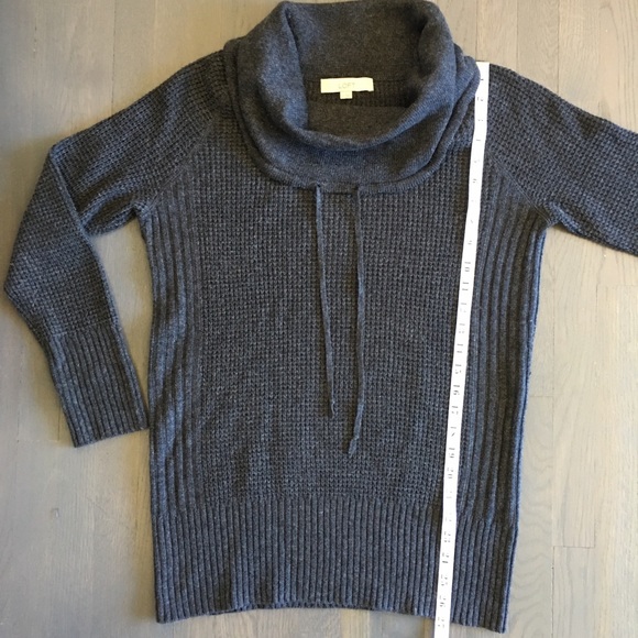LOFT Waffleknit Cowl Neck Tunic Sweater, size Medium❤️ - Picture 11 of 12